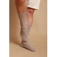 thumbnail image 4 of Lightweight Latex-Free 100% Organic Cotton Crew Socks (2 pairs /pack | Size: M | Color: Melange Brown ), 4 of 4