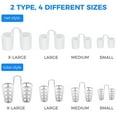 thumbnail image 5 of Beauty Tools Snoring Plugs 8 Pieces Snoring Nose Clips Magnetic Nose Dilator Snoring Splints Nose Separator Instant Snoring Assist, 5 of 9