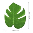 thumbnail image 2 of Uxcell 5.5" Green Palm Leaves, 24 Pack Artificial Palm Leaves Faux Palm Fronds Fake Palm Leaf Tree Leaves, Style 17, 2 of 6