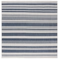 thumbnail image 2 of Safavieh Beach House Merrilyn Striped Indoor/Outdoor Area Rug, Navy/Ivory, 6'7" x 6'7" Square, 2 of 14