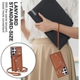 thumbnail image 3 of REQO for Samsung Galaxy S23 Ultra Luxury Zipper Wallet Case with Ring, Multi Card Holder Adjustable Crossbody Strap, Fashion Wallet Bag, 3 of 9