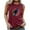 Wine, variant on IROINNID Women's Round Neckline Tank Sleeveless 4th Of July Casual Loose Tops