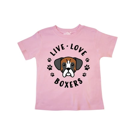 

Inktastic Live Love Boxers Gift Toddler Boy or Toddler Girl T-Shirt