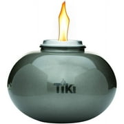 TIKI Brand 6-inch Clean Burn Glass Pearl of the Sea Table Torch Firepiece Pewter - 1116004