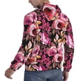 thumbnail image 6 of Rateoe Rose Flowers Pattern Mens Hoodie, Pullover Hooded Sweatshirt, Kangaroo Pocket Hoodie Ideal for Daily Wear, Travel and Home-Small, 6 of 7