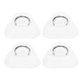 thumbnail image 4 of 4 Pcs D Ring Patch Stainless Steel D Ring Pad for Inflatable Boat Surfboard Dinghy Paddle Board White, 4 of 14