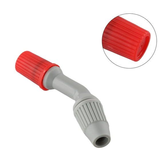 Wuweikeji Adjustable Spray Nozzle for Garden Sprayers Red, 1/4" Thread Plastic Weed Control Cone, Lawn Sprinkler Replacement Part