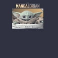 thumbnail image 2 of Women's Star Wars: The Mandalorian The Child Bassinet  Graphic Tee Navy Blue Medium, 2 of 5
