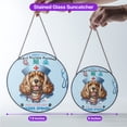 thumbnail image 5 of Just a Certified Nursing Assistant Cna Who Loves Her Cocker Spaniel Stained Glass Suncatcher Cockers Dog Lover Gifts Window Hanging Sign Decor - 00003, 5 of 5