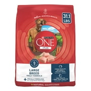 Purina One +Plus Dry Dog Food for Large Adult Dogs High Protein, Real Chicken, 31.1 lb Bag