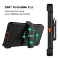 thumbnail image 3 of Takfox for Samsung Galaxy S23 Ultra/S23 Plus/S23 Case with Belt Clip Holster Military Grade Heavy Duty Protection 3 in 1 Shockproof Armor Rugged Durable for Galaxy S23 Ultra Phone - Black+Orange, 3 of 6