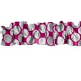 thumbnail image 3 of Large Circle Dots Cotton Curtain Sleeve Topper Window Treatment, 3 of 4