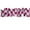 White Dots on Fuchsia, variant on Large Circle Dots Cotton Curtain Sleeve Topper Window Treatment