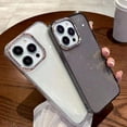 thumbnail image 7 of Compatible with iPhone 15 Pro Max Cute Case Bling Clear Glitter Sparkle Electroplated Lens Frame Soft Bumper Fashion Protection Shockproof Cover for Women Girls Man Silver, 7 of 7
