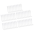 thumbnail image 2 of 50 señuelos de pesca de plástico blando de 5 cm con forma de T, cebos tipo gusano, accesorios para pesca, color blanco perla, 2 of 14
