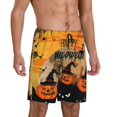thumbnail image 2 of Kdxio Halloween 3 Print Mens Sleep Shorts Bottoms Soft Comfy Pajama Wear Pants with Drawstring Pockets, 2 of 7