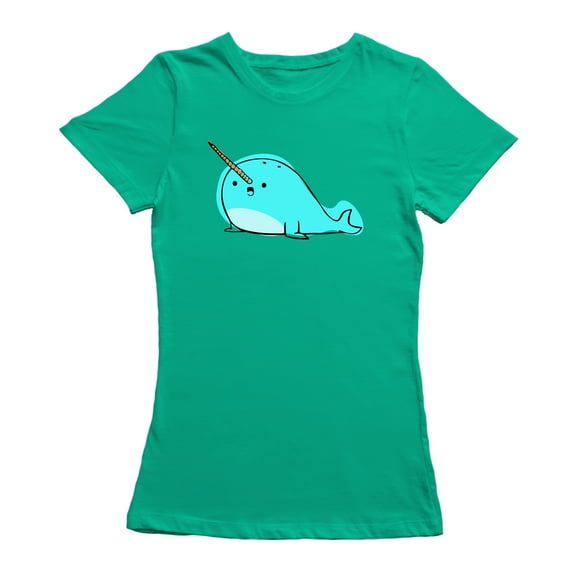 Kawaii Cute Narwhal Unicorn Sea Graphic Women's T-shirt