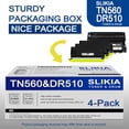 thumbnail image 5 of 3 Pack Black TN560 Toner Cartridge and 1 Pack Black DR510 Drum Unit: Compatible TN560 DR510 Replacement for Brother DDCP-8020 8025D 8040 8045DN HL-1670N 1870n 5170DNLT MFC-8120 8220 8840DN Printer, 5 of 6