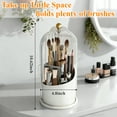 thumbnail image 3 of Cyrico Makeup Brush Holder with Lid, 360 Rotating Clear Makeup Organizer, Dustproof and Waterproof Make Up Brush Holder Organizer for Vanity, Bathroom, Countertop, Desktop, Cosmetic Brush, 3 of 8