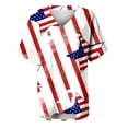 thumbnail image 5 of Hauts d'Été Grande Taille pour Femmes Chic Femmes T-Shirts à Col Rond Imprimés Manches Courtes T-Shirt Blouse Hauts Amples T-Shirt à Col en V Femmes en Liquidation, 5 of 5
