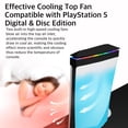 thumbnail image 5 of Prociv Upgraded Upper RGB Cooling Fan for PS5, Top Cooling System Cooler Fan with RGB Light, 3 Speed Adjustable Fan, Dual USB 2.0 Port for PS5 Console - Black, 5 of 7