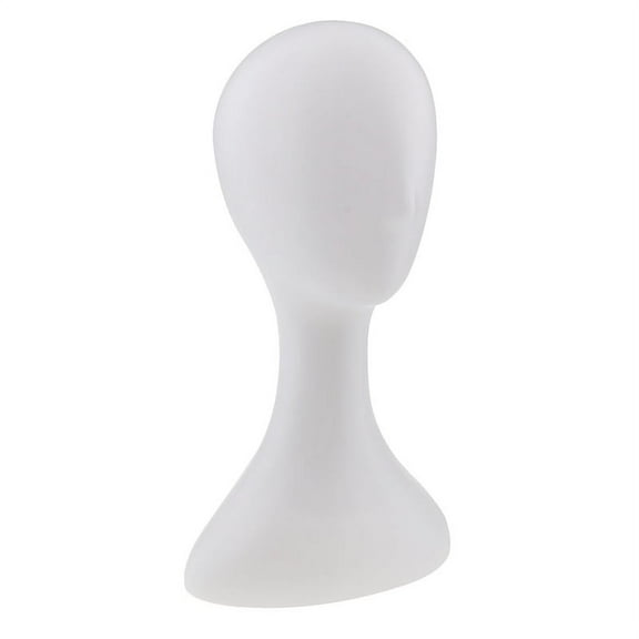Mannequin Head Display Styling Head With free Clamp - White