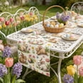 thumbnail image 1 of Uuiauoio Happy Easter Table Runner Bunny Rabbit Easter Eggs Flower Tablecloth Easter Spring Summer Party Decorations and Supplies for Home Kitchen Table, 1 of 7