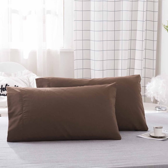 YIMWNYI 2Pcs Pillow Core Isolation Covers, Breathable Oil-Proof Polyester Pillowcase, Soft and Comfortable, Absorbent, Eco-Friendly Hotel Protective Covers for Household Use