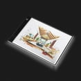 thumbnail image 3 of Planche Lumineuse LED Ultra-Mince A4 Alimentée par USB, 3 Niveaux de Luminosité Réglable, Adaptée pour Artistes, Dessin, animation, Calligraphie, observation des Rayons X, 3 of 8