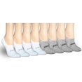 thumbnail image 1 of AmPm womens 8 Pairs No Show Cushioned Invisible Liner Socks, 1 of 1