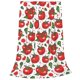 thumbnail image 2 of Fotbe Hand Drawn Tomatoes Manta de Franela Acolchonada con Estampado, Súper Suave y Esponjosa, Extra Grande para Sofá, Cama, Uso Todo el Año-40"x30", 2 of 7