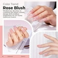 thumbnail image 4 of modelones Builder Nail Gel, 8-in-One Neutral Nude Pink Builder for Nail Thickening Apex Building, Rose Blush Pink Rubber Color Base LED Lamp Cured Strengthener Extend Hard Gel Polish for DIY Salon, 4 of 9