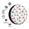 thumbnail image 5 of Spare Tire Cover, Great dane Yoga dogs funny Wheel Cover Tire Covers for Trailers Car Truck Camper Universal Tire Covering Fits Diameter 14 inch, 5 of 7