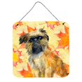 thumbnail image 1 of Brussels Griffon Fall Wall or Door Hanging Prints, 6 x 6 in., 1 of 1