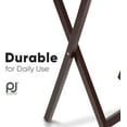 thumbnail image 6 of HYJY 2-Pack Folding TV Tray Table Set, Solid Wood for Eating & Laptop Use, Espresso, 6 of 18