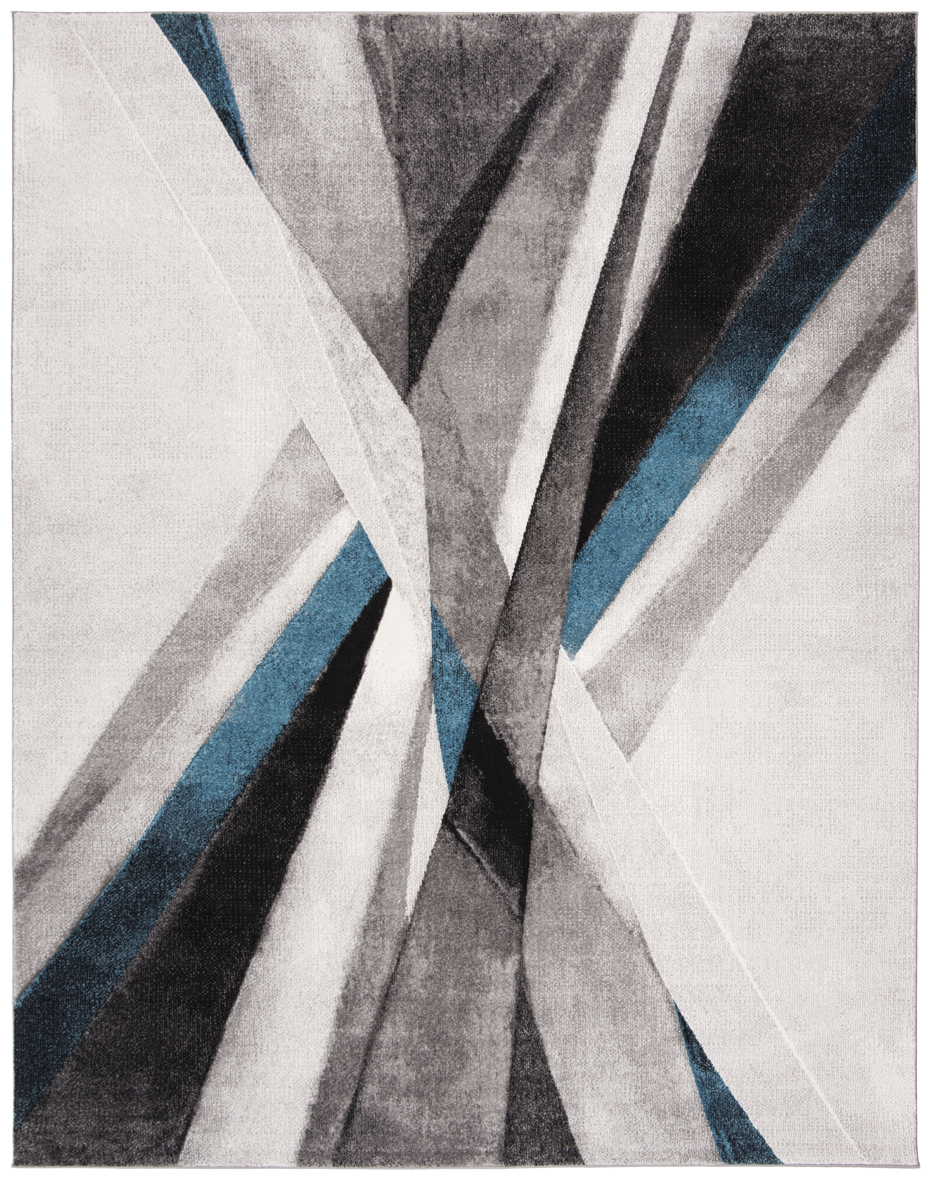 Safavieh Hollywood Jennifer Abstract Area Rug, Gray/Teal, 9' x 12'