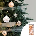 thumbnail image 5 of Hometravel 24 Piece Christmas Balls Gift Set, Creative Color Painting Design Ornaments, Metallic Finish Plastic Balls for Tree Decoration, 5 of 6
