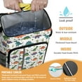 thumbnail image 2 of Travel Cooler Bag - Dinosaur and Cactus Pattern Camping Beer Cooler Backpack with Bottle Opener- Waterproof Insulated Picnic Backpacks - Cooler Bag for Beach, 2 of 6