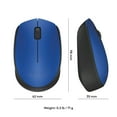 thumbnail image 3 of Logitech M170 1000DPI Wireless Optical Mouse - Blue, 3 of 9