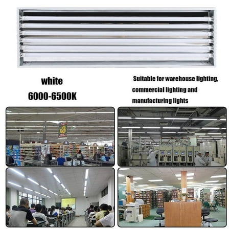 6 Bulb Lamp T8 Tube Light LED Daylight Door Lighting For Warehouse Commercial Manufacturing Garage Lighting AC 120-277V