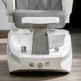 thumbnail image 6 of Geom II DX Shiatsulogic Pedicure Chair White/Crystal Stylish Pedicure Tub w/ Discharge Pump, w/ 2nd Remote Controller & Pipe-Less Magnetic Jet Pedicure Spa, Gray Cover Set, 6 of 8