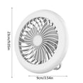 thumbnail image 3 of Outdor 10 Inch Ceiling Fan Light Compact Flush Mount Fan Rechargeable Ceiling Fan With Three Installation Options—ideal As A Summer For Home Use And Suitable For Garages, 3 of 6