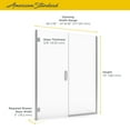 thumbnail image 2 of American Standard Am00814.400 Shower Door Collection 72" High X 47-9/16" Wide Hinged, 2 of 6