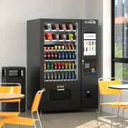 Refrigerated Snack and Drink Vending Machine with 60 Slots and 22 Inch Touch Screen with CC Reader and Coin/Bill Acceptor in Black (KM-VMRT-50-BCR)