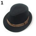thumbnail image 2 of Hariumiu Hat Unisex Kids Fashion Cool Jazz Pitched Crown Short Brim Hat Cap Fedora Hat, 2 of 8