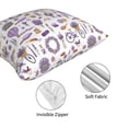 thumbnail image 4 of Throw Pillow Covers Set of 4 Lavender Flowers Bike Soft Decorative Pillowcase for Couch Living Room Bed Sofa, Square Pillow Covers Pillow Protector with Zipper, Home Decor 16"x16", 4 of 7
