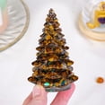 thumbnail image 3 of Christmas Tree Figurine Crystal Christmas Tree Decoration Resin Crystal Christmas Tree Beautiful Unique Xmas Christmas Decoration Xmas Ornament for Fireplace Tabletop Centerpiece with Gift Box, 3 of 7