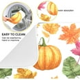thumbnail image 2 of Dish Drying Mat for Kitchen Counter Dish Drying Pad Dish Mat, Bright Autumn Leaves and Pumpkins Drying Mat for Coffee Machine Dish Rack 16x18 inch, 2 of 8