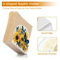 thumbnail image 4 of Blue Butterflies in Sunflowers Acrylic Napkin Holder Clear Paper Tissue Dispenser Kitchen Dining Room Bathroom Party Hotel, 4 of 8