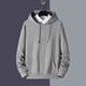 thumbnail image 3 of Men Casual Plain Pullover Hoodies Hooded Sweatshirts Long Sleeve Jumper Tops, 3 of 8